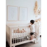 Organic Cotton Pebble Crib Mattress Covers